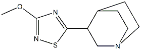 5-(1-Azabicyclo[2.2.2]octan-3-yl)-3-methoxy-1,2,4-thiadiazole 구조식 이미지