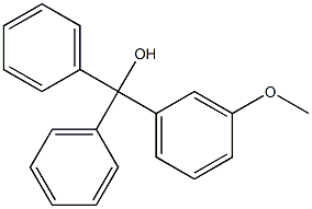 3-Methoxyphenyldiphenylmethanol 구조식 이미지