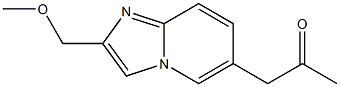 2-(Methoxymethyl)-6-(2-oxopropyl)imidazo[1,2-a]pyridine 구조식 이미지
