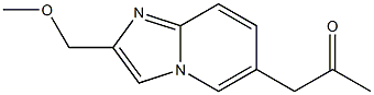 2-(Methoxymethyl)-6-(2-oxopropyl)imidazo[1,2-a]pyridine Structure