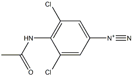 4-Acetylamino-3,5-dichlorobenzenediazonium 구조식 이미지