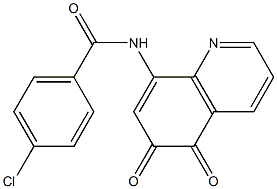 8-[(4-Chlorobenzoyl)amino]quinoline-5,6-dione Structure