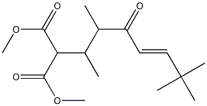 2-[(4E)-1,2,6,6-Tetramethyl-3-oxo-4-heptenyl]propanedioic acid dimethyl ester Structure