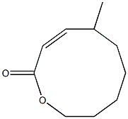 (Z)-5-Methyl-1-oxacyclodeca-3-en-2-one 구조식 이미지