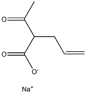 2-Acetyl-4-pentenoic acid sodium salt Structure