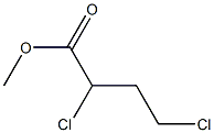 2,4-Dichlorobutanoic acid methyl ester Structure