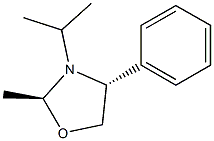(2S,4R)-2-Methyl-3-isopropyl-4-phenyloxazolidine 구조식 이미지