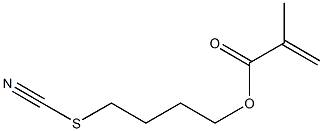 Methacrylic acid 4-thiocyanatobutyl ester Structure