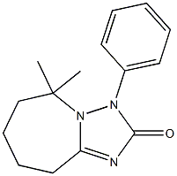 3,5,6,7,8,9-Hexahydro-5,5-dimethyl-3-phenyl-2H-[1,2,4]triazolo[1,5-a]azepin-2-one 구조식 이미지