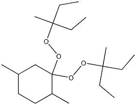 2,5-Dimethyl-1,1-bis(1-ethyl-1-methylpropylperoxy)cyclohexane 구조식 이미지