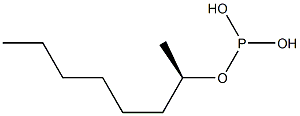 (-)-Phosphorous acid dihydrogen [(R)-1-methylheptyl] ester Structure