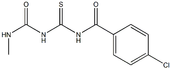 1-(4-Chlorobenzoyl)-5-methylthiobiuret Structure