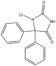 5,5-Diphenyl-1-chlorohydantoin 구조식 이미지