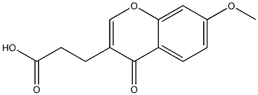 3-(7-Methoxy-4-oxo-4H-1-benzopyran-3-yl)propionic acid 구조식 이미지