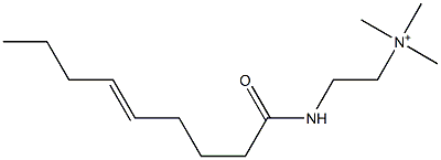 N,N,N-Trimethyl-2-(5-nonenoylamino)ethanaminium Structure