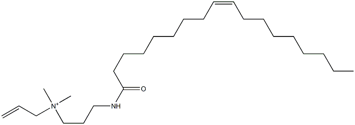 N,N-Dimethyl-N-[3-[[(Z)-1-oxo-9-octadecenyl]amino]propyl]-2-propen-1-aminium Structure