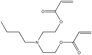 Diacrylic acid [(butylimino)bis(2,1-ethanediyl)] ester 구조식 이미지