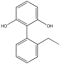 2-(2-Ethylphenyl)-1,3-benzenediol Structure