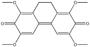 9,10-Dihydro-1,3,6,8-tetramethoxyphenanthrene-2,7-dione Structure