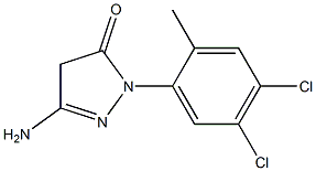 3-Amino-1-(4,5-dichloro-2-methylphenyl)-5(4H)-pyrazolone 구조식 이미지