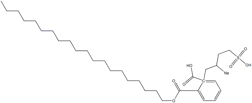 Phthalic acid 1-icosyl 2-(2-sodiosulfobutyl) ester 구조식 이미지