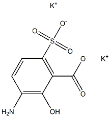 3-Amino-6-sulfosalicylic acid dipotassium salt 구조식 이미지