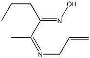 3-(Hydroxyimino)-2-[(2-propenyl)imino]hexane 구조식 이미지