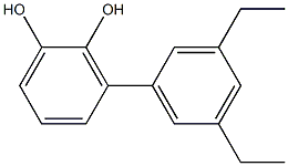 3-(3,5-Diethylphenyl)benzene-1,2-diol Structure