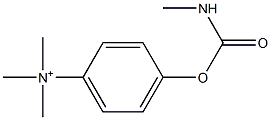 4-[[(Methylamino)carbonyl]oxy]-N,N,N-trimethylbenzenaminium 구조식 이미지