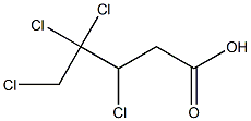 3,4,4,5-Tetrachlorovaleric acid Structure