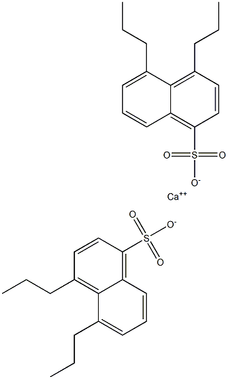 Bis(4,5-dipropyl-1-naphthalenesulfonic acid)calcium salt Structure