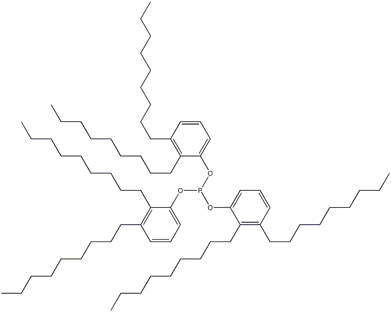 Phosphorous acid tris(2,3-dinonylphenyl) ester 구조식 이미지