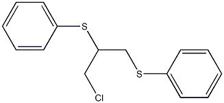 1,2-Bis(phenylthio)-3-chloropropane 구조식 이미지