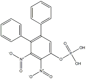 Phosphoric acid diphenyl(2,3-dinitrophenyl) ester Structure