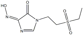 1-[2-(Ethylsulfonyl)ethyl]-4-(hydroxyimino)-1H-imidazol-5(4H)-one 구조식 이미지