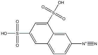 6,8-Disulfonaphthalene-2-diazonium Structure