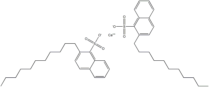 Bis(2-undecyl-1-naphthalenesulfonic acid)calcium salt Structure