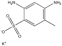 2,4-Diamino-5-methylbenzenesulfonic acid potassium salt 구조식 이미지