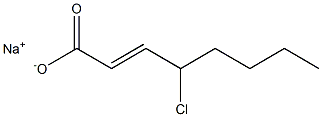 4-Chloro-2-octenoic acid sodium salt 구조식 이미지