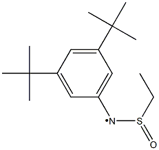 N-(3,5-Di-tert-butylphenyl)-N-(ethylsulfinyl)aminyl radical 구조식 이미지