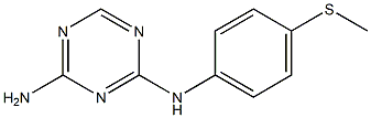 N-[4-(Methylthio)phenyl]-1,3,5-triazine-2,4-diamine 구조식 이미지