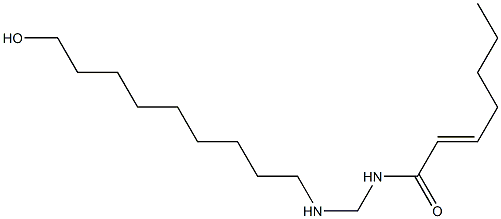 N-[[(9-Hydroxynonyl)amino]methyl]-2-heptenamide Structure