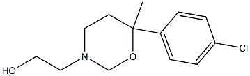 6-(p-Chlorophenyl)-3-(2-hydroxyethyl)-6-methyltetrahydro-2H-1,3-oxazine Structure