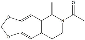 2-Acetyl-6,7-(epoxymethanoxy)-1-methylene-1,2,3,4-tetrahydroisoquinoline Structure