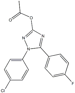 1-(4-Chlorophenyl)-5-(4-fluorophenyl)-1H-1,2,4-triazol-3-ol acetate 구조식 이미지