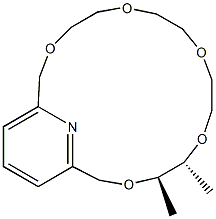 [4R,5R,(-)]-4,5-Dimethyl-3,6,9,12,15-pentaoxa-21-azabicyclo[15.3.1]henicosa-1(21),17,19-triene Structure