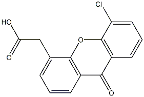 5-Chloro-9-oxo-9H-xanthene-4-acetic acid 구조식 이미지