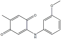 2-(3-Methoxyanilino)-5-methyl-1,4-benzoquinone 구조식 이미지