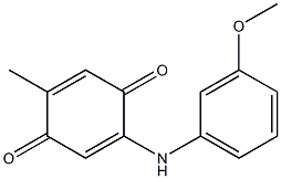 2-(3-Methoxyanilino)-5-methyl-1,4-benzoquinone Structure