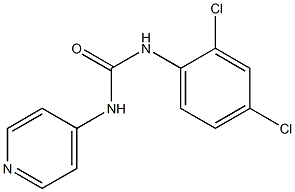 1-[(2,4-Dichlorophenyl)]-3-(pyridin-4-yl)urea Structure